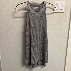 BCBGeneration Charcoal Knit Tank Top